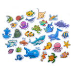 Marine Animal Sticky Bath FiZZLeS Foam Critters (30 pieces)