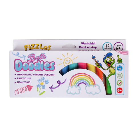 Fizzles Bath Doodles – Bring Creativity to Bath Time Fun! Washable Paint Sticks